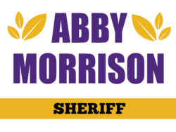 sheriff political yard sign template 10589