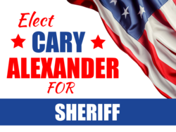 sheriff political yard sign template 10593