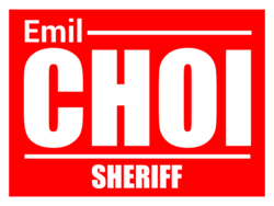 sheriff political yard sign template 10595