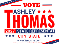 state-representative political yard sign template 10600