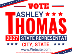 state-representative political yard sign template 10600