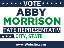 state-representative political yard sign template 10602