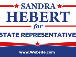 state-representative political yard sign template 10603