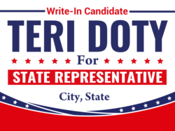 state-representative political yard sign template 10604