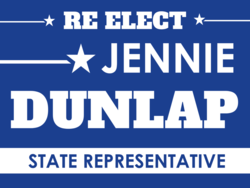 state-representative political yard sign template 10605