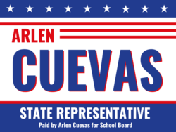 state-representative political yard sign template 10610