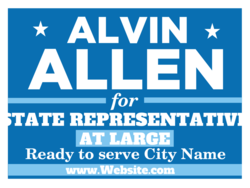 state-representative political yard sign template 10611