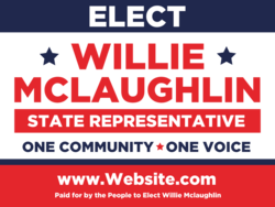 state-representative political yard sign template 10613