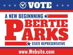 state-representative political yard sign template 10614