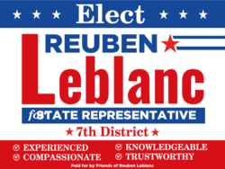 state-representative political yard sign template 10615