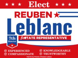 state-representative political yard sign template 10616