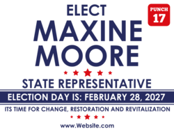 state-representative political yard sign template 10620