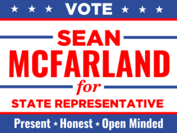 state-representative political yard sign template 10625