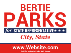 state-representative political yard sign template 10628