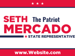 state-representative political yard sign template 10630