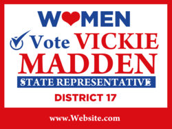 state-representative political yard sign template 10631