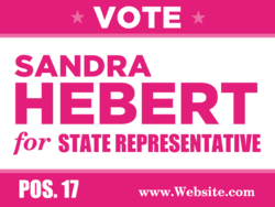 state-representative political yard sign template 10632