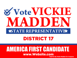 state-representative political yard sign template 10633