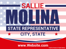 state-representative political yard sign template 10635