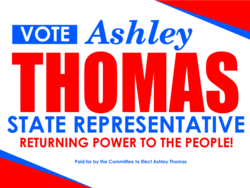 state-representative political yard sign template 10636