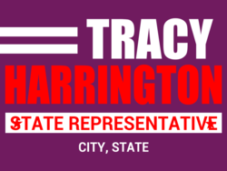 state-representative political yard sign template 10640