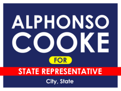 state-representative political yard sign template 10641