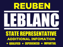 state-representative political yard sign template 10642