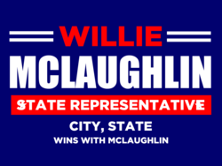 state-representative political yard sign template 10643