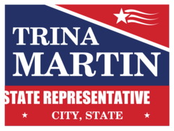 state-representative political yard sign template 10644