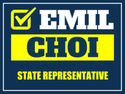 state-representative political yard sign template 10645