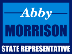 state-representative political yard sign template 10648