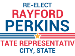 state-representative political yard sign template 10649