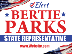 state-representative political yard sign template 10657