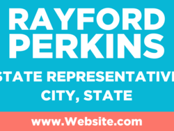 state-representative political yard sign template 10660