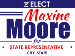 state-representative political yard sign template 10666