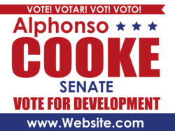 senate political yard sign template 10673