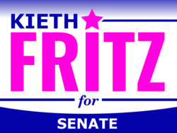 senate political yard sign template 10681