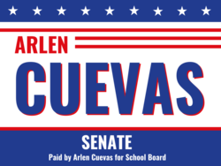 senate political yard sign template 10682