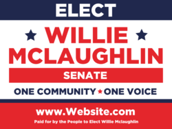 senate political yard sign template 10685