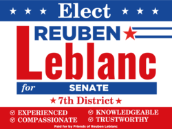 senate political yard sign template 10687