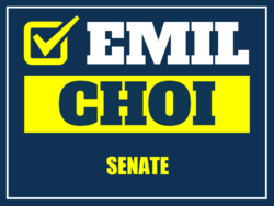 senate political yard sign template 10717