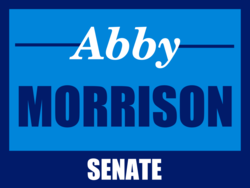 senate political yard sign template 10720