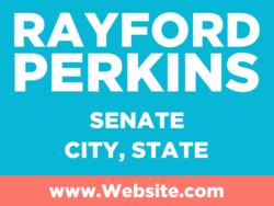 senate political yard sign template 10732