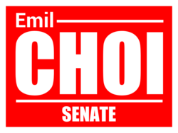 senate political yard sign template 10739