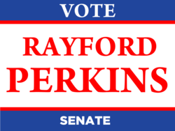 senate political yard sign template 10741