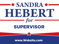 supervisor political yard sign template 10747