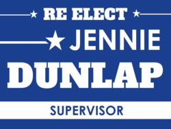 supervisor political yard sign template 10749