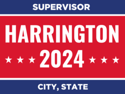 supervisor political yard sign template 10751