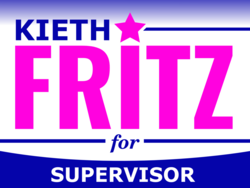 supervisor political yard sign template 10753