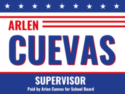 supervisor political yard sign template 10754